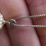 925 Sterling Silver drop Pendant and Necklace L-8,5" 3,1g Image 2
