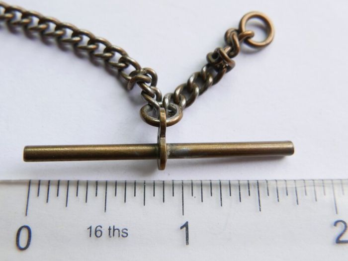 Antique Pocket Watch Chain T Bar