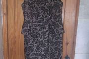 Joanna Hope black and ivory lace peplum dress (free post)