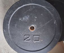 2 x 20kg weight plates