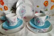 Vintage tea set , Johnson Brothers, retro coffee set