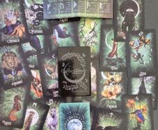 Witch's familiar oracle cards cards.