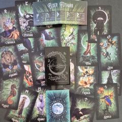 Witch's familiar oracle cards cards.