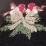 Cath Kidston Christmas jumper robin design gold sequin bow S Image 2