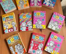 Set of 11 Dork Diaries books by author Rachel Renee Russell