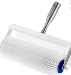 DASBET Spiked Screeding Compound Roller 10" x 1" Spike Roller Floor Compound Roller Spiked Aeration Roller Latex Floor Self Leveling Roller