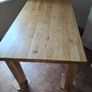 Solid oak table (newly refinished) Image 5