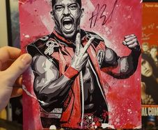 AEW Anthony Bowens Autograph