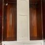 Vintage Triple Wardrobe Armoire Mirrored Doors 3 Piece Solid Timber Image 2