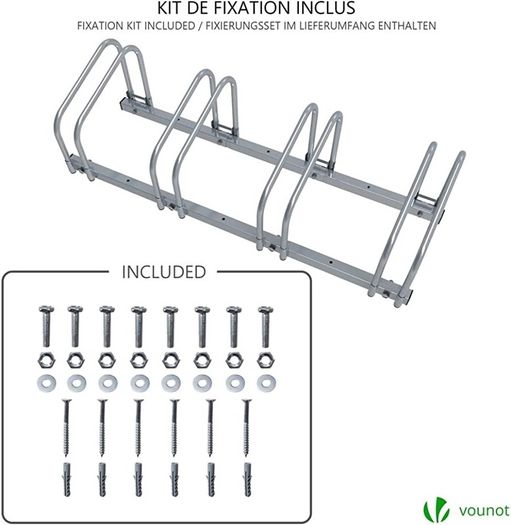 4 Bike Stand Floor or Wall mounted bike rack for garage Bicycle Parking rack Cycle Storage Locking Stand (FREE POSTAGE)