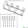 4 Bike Stand Floor or Wall mounted bike rack for garage Bicycle Parking rack Cycle Storage Locking Stand (FREE POSTAGE) Image 4