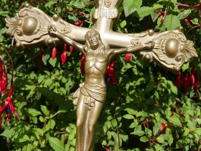 Vintage Solid Brass Crucifix