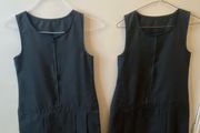 Lily &amp; Dan grey pinafore x2 (as new) age 10-11