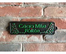 Cead Mile Failte  Green  Rectangle  HS49