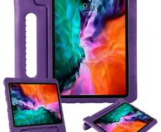 For Apple iPad Pro 12.9" 2018 Kids Case Shockproof Cover With Stand Purple