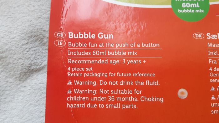 Playtive Bubble Gun with 60ml Bubble mix