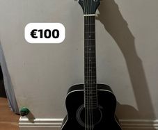 Acoustic guitar black