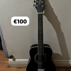 Acoustic guitar black