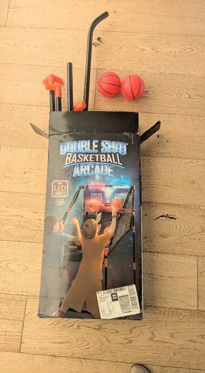 Double Shot Basketball Electronic Arcade Game with Timer