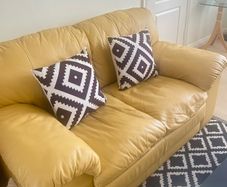 2 seater italian leather sofa