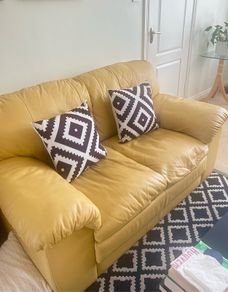 2 seater italian leather sofa