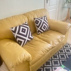 2 seater italian leather sofa