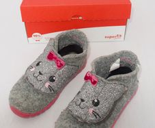 Superfit Girl's Slippers Kombi Wollfilz Happy size 24