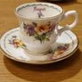 Collection of  Miniatures Elizabethan Staffordshire Bone China Months of the Year Cups and Saucers Image 4