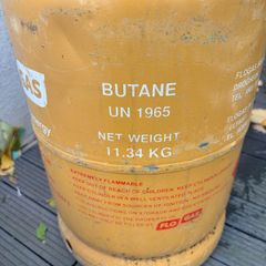 Butane cylinder. Full