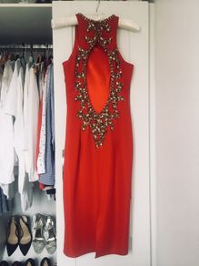 Ollie & Mac BRAND NEW Embellished Red dress - Christmas Outfit