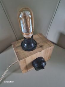 Rustic vintage inspired lamp