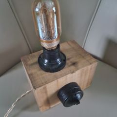 Rustic vintage inspired lamp