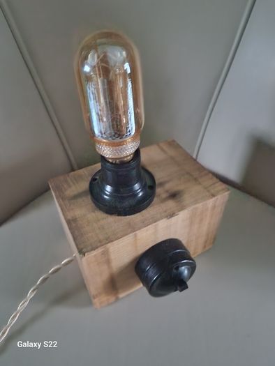 Rustic vintage inspired lamp
