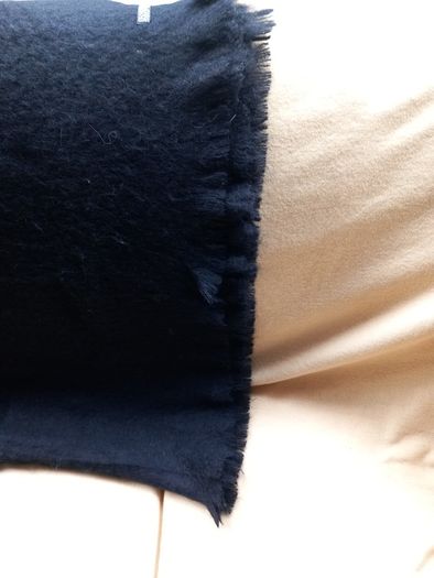 Foxford Mohair/Wool Throw Black