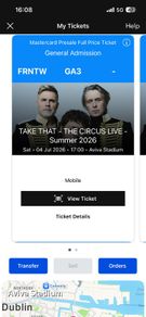 take that front pitch tickets