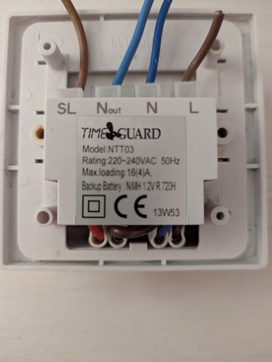 Timeguard NTT03 24-Hour/7-Day Compact Electronic Immersion Heater Timeswitch