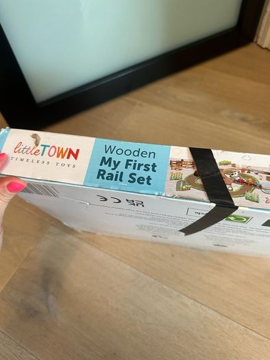 wooden railway set never used