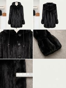 Stunning Black Diamond Mink Fur Coat