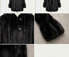 Stunning Black Diamond Mink Fur Coat