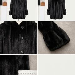 Stunning Black Diamond Mink Fur Coat