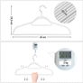 _Pack of 20 Velvet Coat Hangers, Non Slip Coat Hangers, 0.6cm (1/4 inch) Thickness, Suit Hanger, Space Saving, 360 Degree Rotating Hook, 45cm, for Coats, Skirts, Shirts, Trousers Image 5