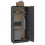 Wardrobe Grey 90x52x200 cm Chipboard Image 6
