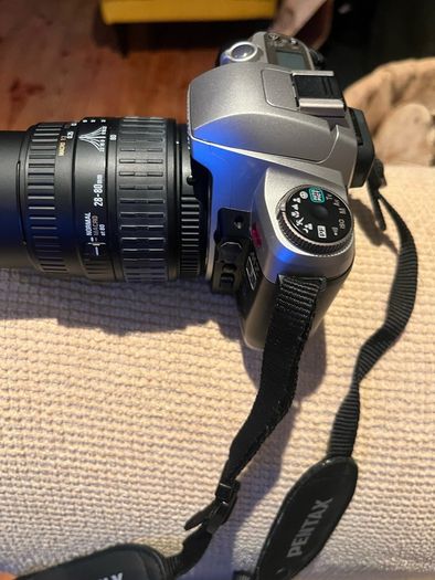 Pentax MZ-6 35mm Film Camera + Sigma 28-80mm Lens + Pentax 75-300mm Lens + Bag