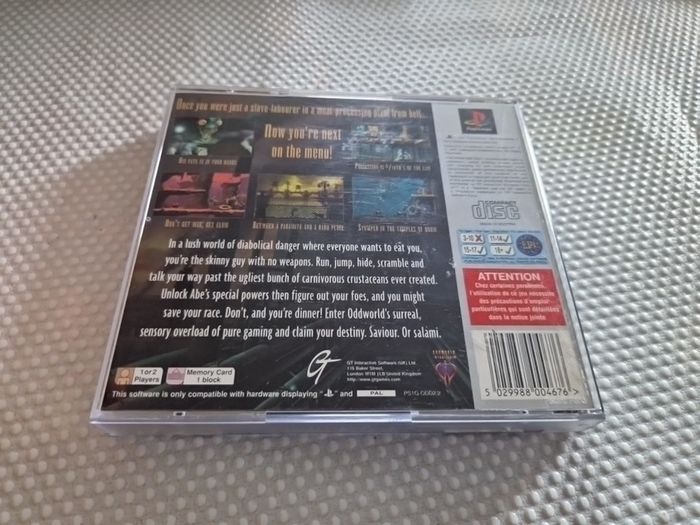 Oddworld Abe s Oddysee PlayStation1 Ps1 PlayStation2 Ps2 Games Original