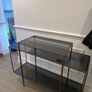 Gold and Glass Console Table Image 4