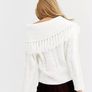 Moon River White Off-Shoulder Knit Jumper, Size M, New Image 9