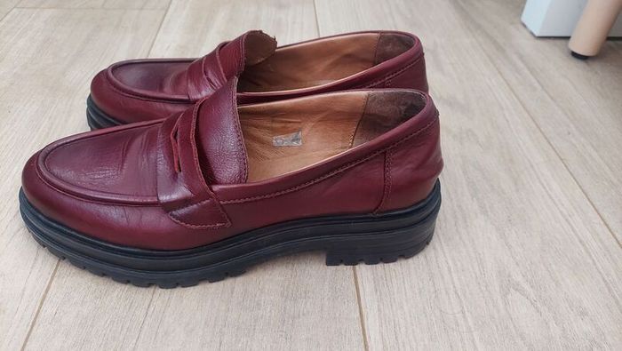 Burgundy Leather Loafers Carl Scarpa