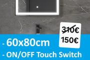 LED Bathroom Mirror 60x80cm Defogger Demister