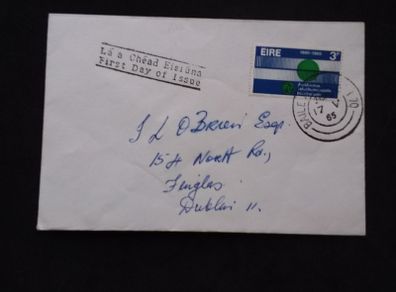 Ireland Stamps : Centenary of The International Telecommunications Union , First Day Cover - 1965