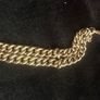 Vintage 9ct Rose gold double Albert flat curb link bracelet 55.5 grams Image 5